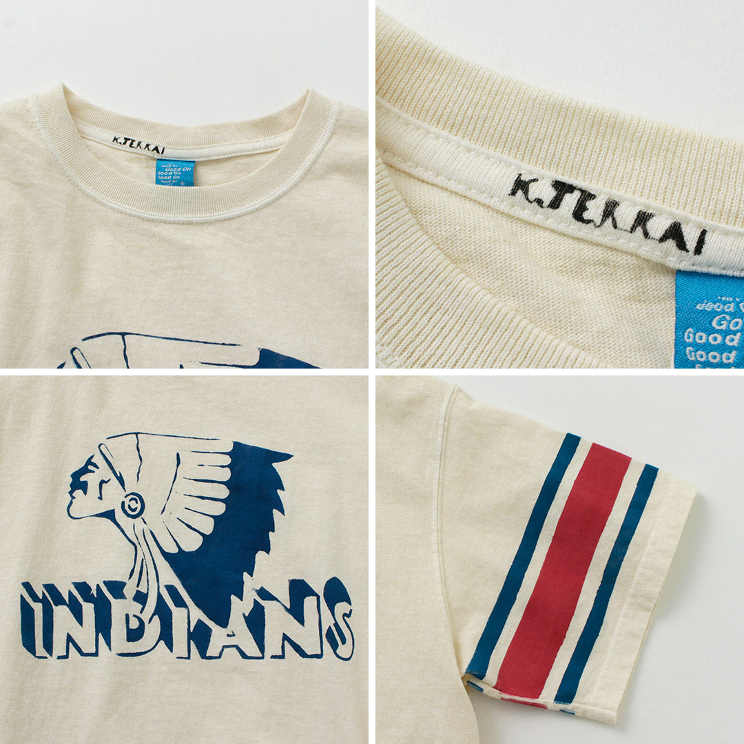 GOOD ON(グッドオン) ヴィンテージスリーブ インディアン S/S Tシャツ