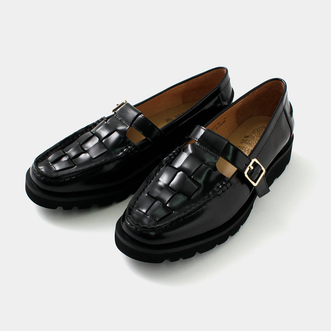 ARTESANOS（アルテサノス） Tストラップ メッシュ ローファー / レディース 靴 シューズ 牛革 レザー T-strap Loafers