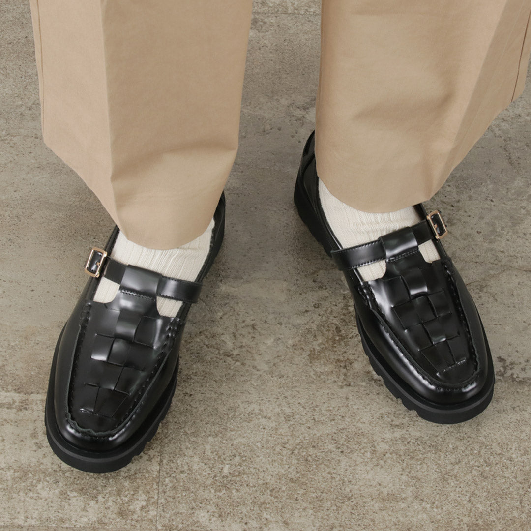 ARTESANOS(アルテサノス) Tストラップ メッシュ ローファー