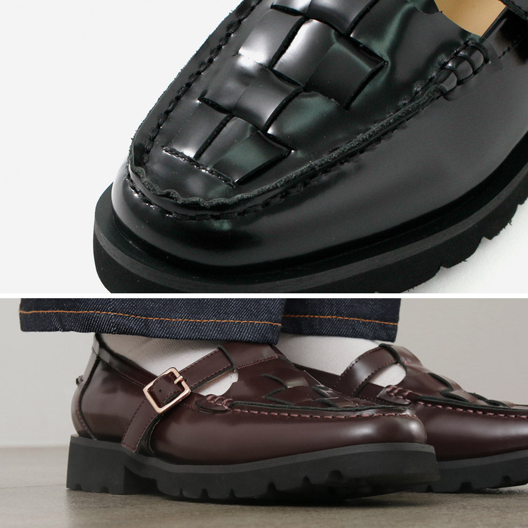 ARTESANOS(アルテサノス) Tストラップ メッシュ ローファー