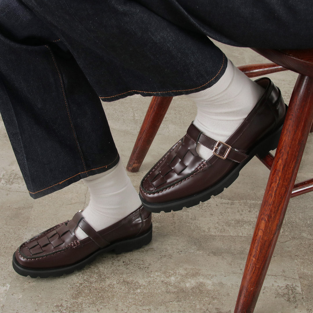 ARTESANOS(アルテサノス) Tストラップ メッシュ ローファー