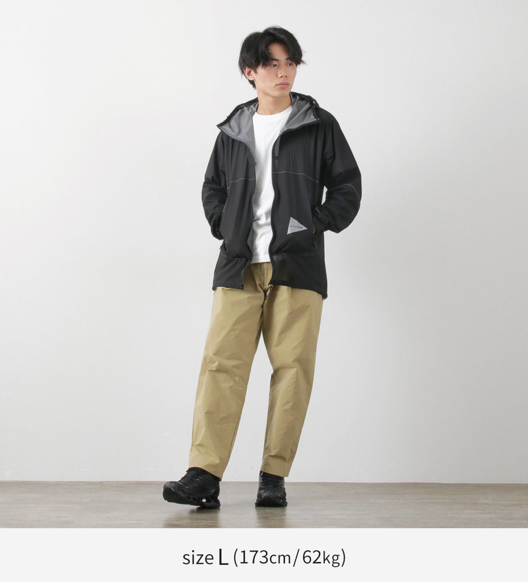 AND WANDER(アンドワンダー) 3レイヤー ウルトラライト レインジャケット