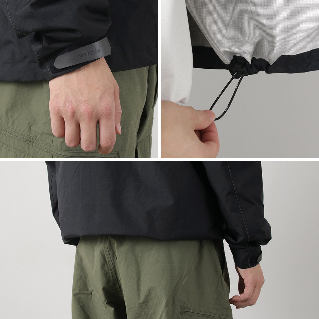 AND WANDER(アンドワンダー) 2.5レイヤー ハイカー レインジャケット