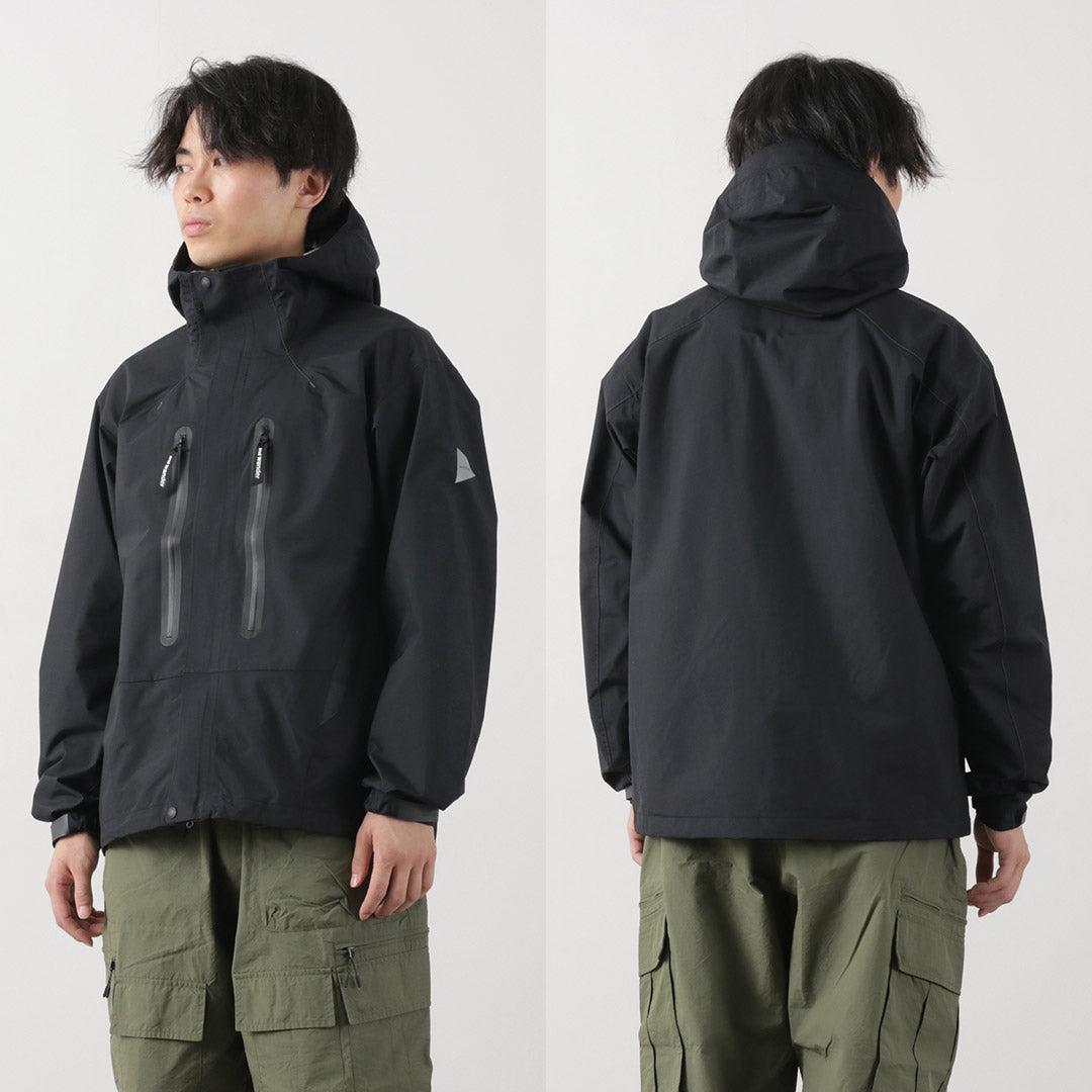 AND WANDER(アンドワンダー) 2.5レイヤー ハイカー レインジャケット