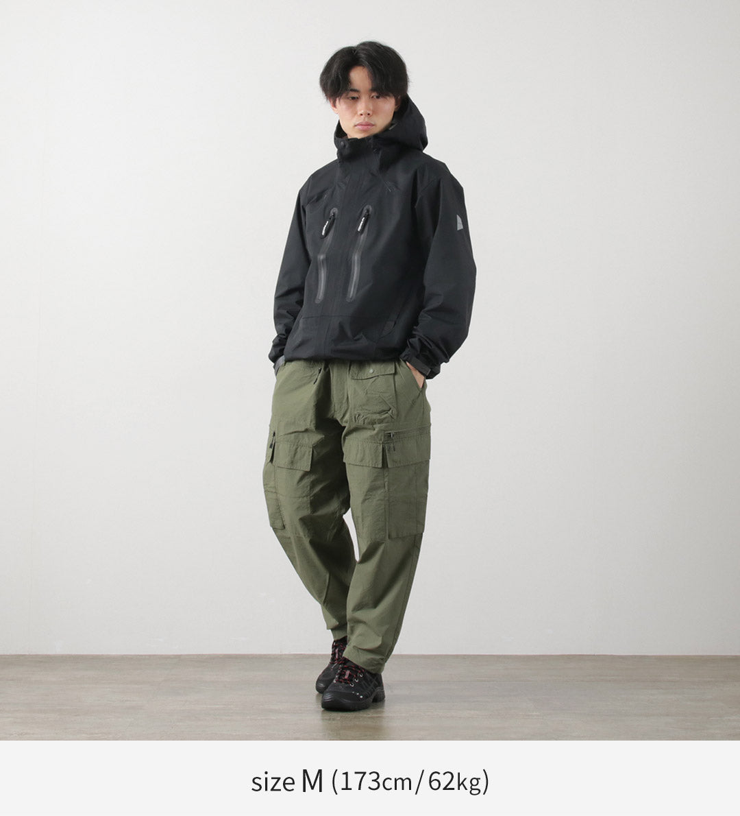 AND WANDER(アンドワンダー) 2.5レイヤー ハイカー レインジャケット