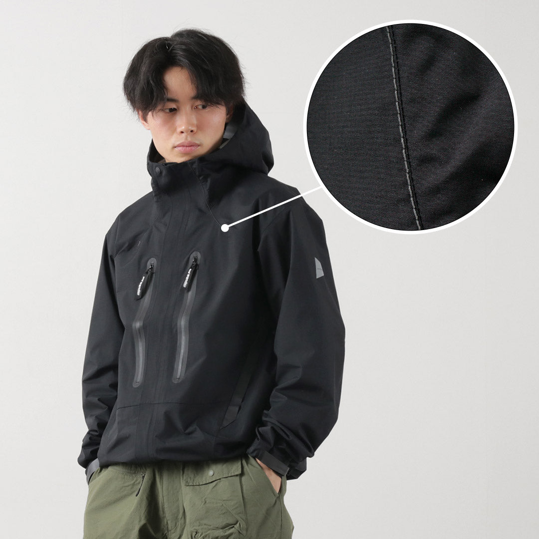 AND WANDER(アンドワンダー) 2.5レイヤー ハイカー レインジャケット