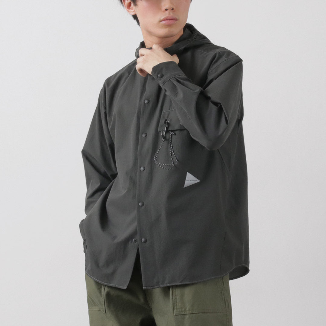 AND WANDER(アンドワンダー) ドライ ブリザブル フーディー