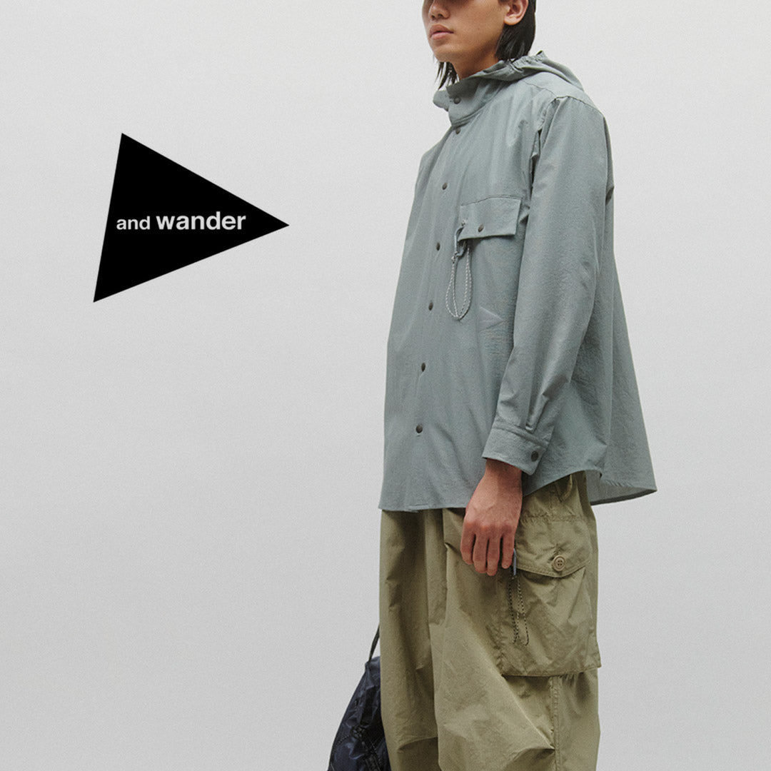 AND WANDER(アンドワンダー) ドライ ブリザブル フーディー