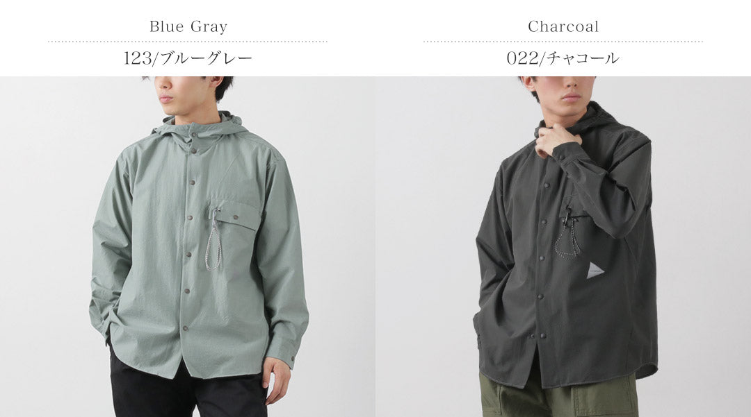 AND WANDER(アンドワンダー) ドライ ブリザブル フーディー