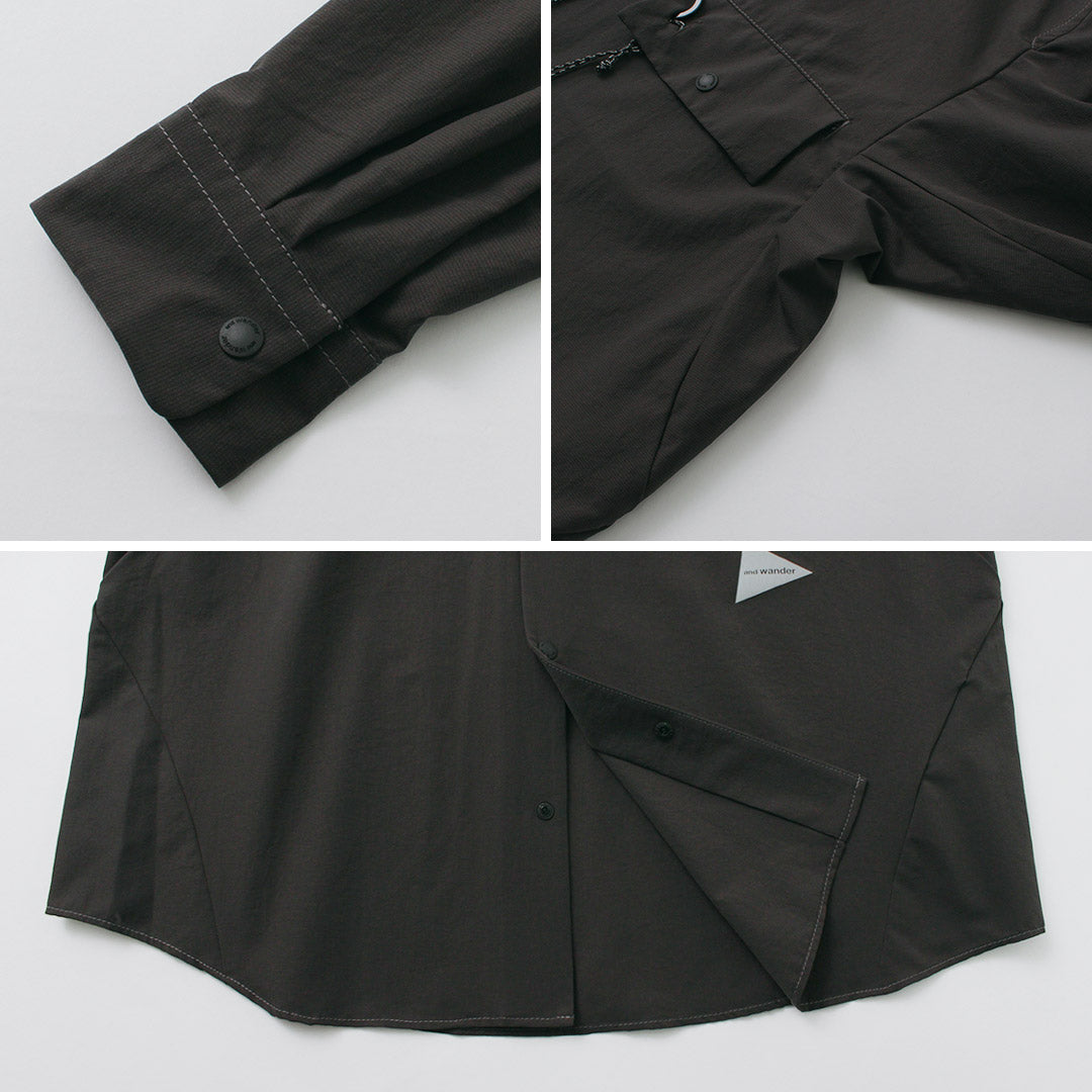 AND WANDER(アンドワンダー) ドライ ブリザブル フーディー