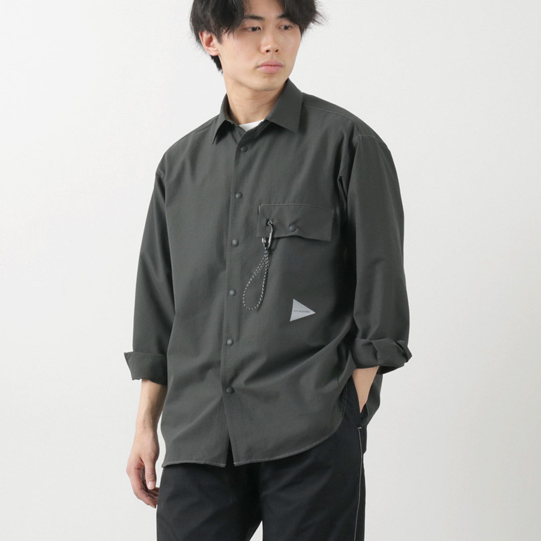 AND WANDER(アンドワンダー) ドライ ブリザブル ロングスリーブシャツ