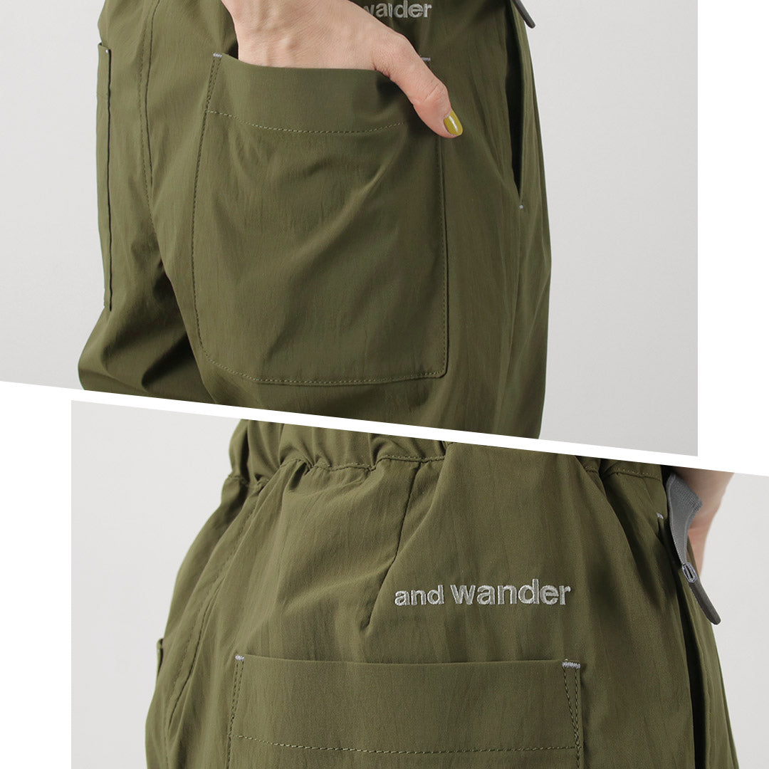 【20%OFF】AND WANDER(アンドワンダー) UVカット ストレッチパンツ W