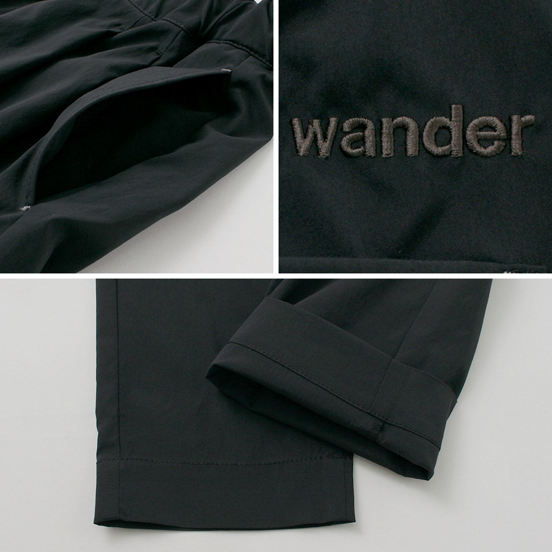 【20%OFF】AND WANDER(アンドワンダー) UVカット ストレッチパンツ W