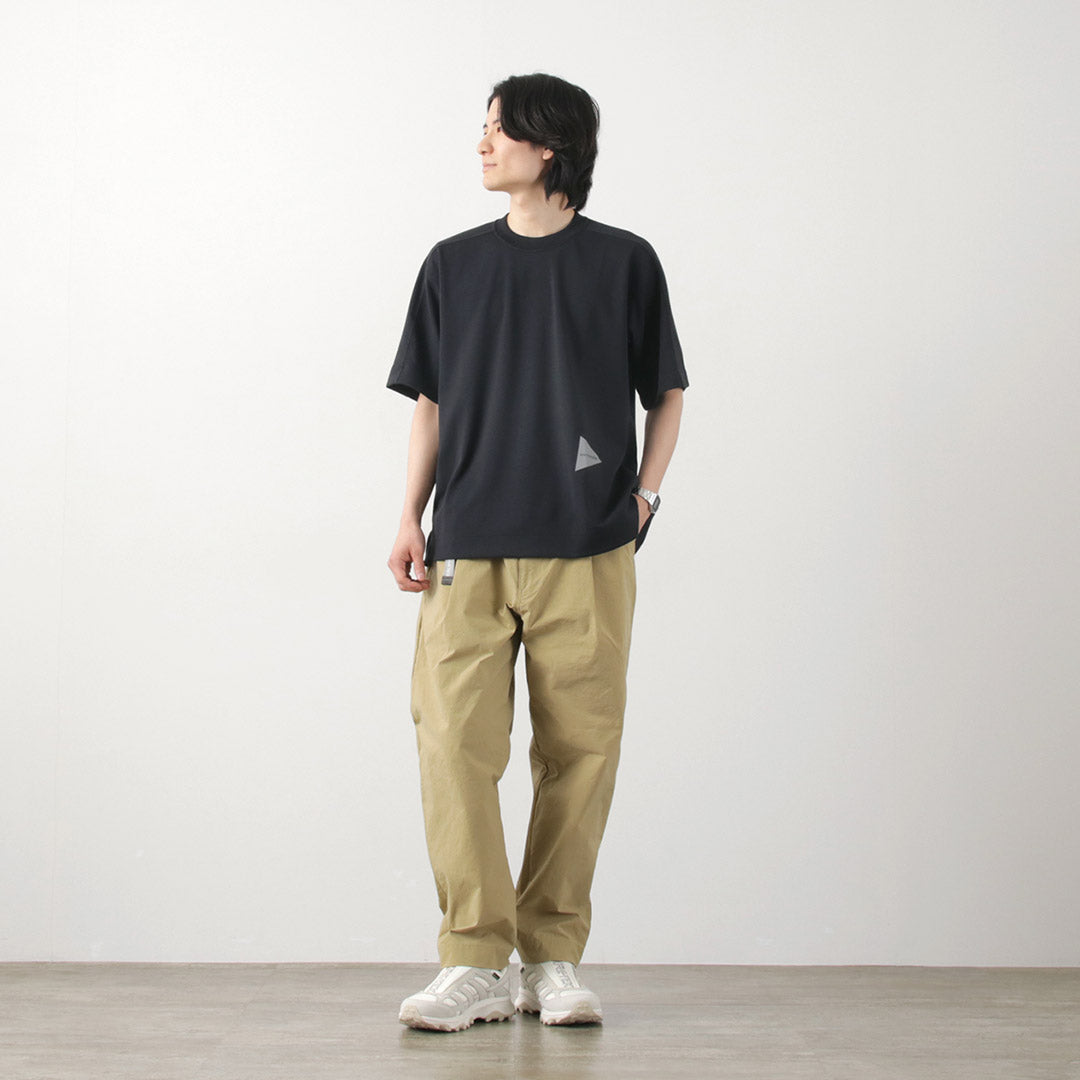 AND WANDER(アンドワンダー) UVカット ドライ ショートスリーブTシャツ