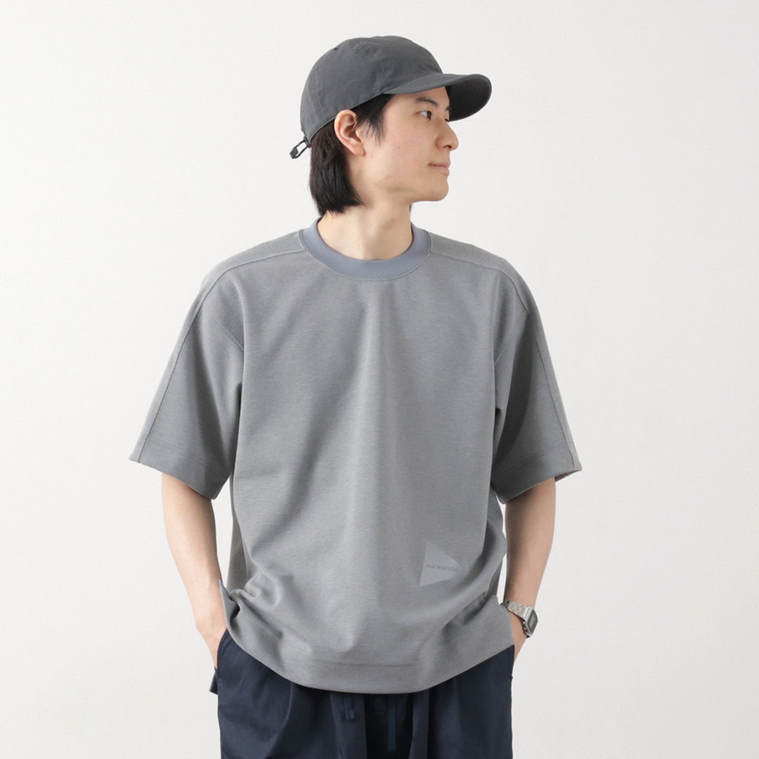 AND WANDER(アンドワンダー) UVカット ドライ ショートスリーブTシャツ