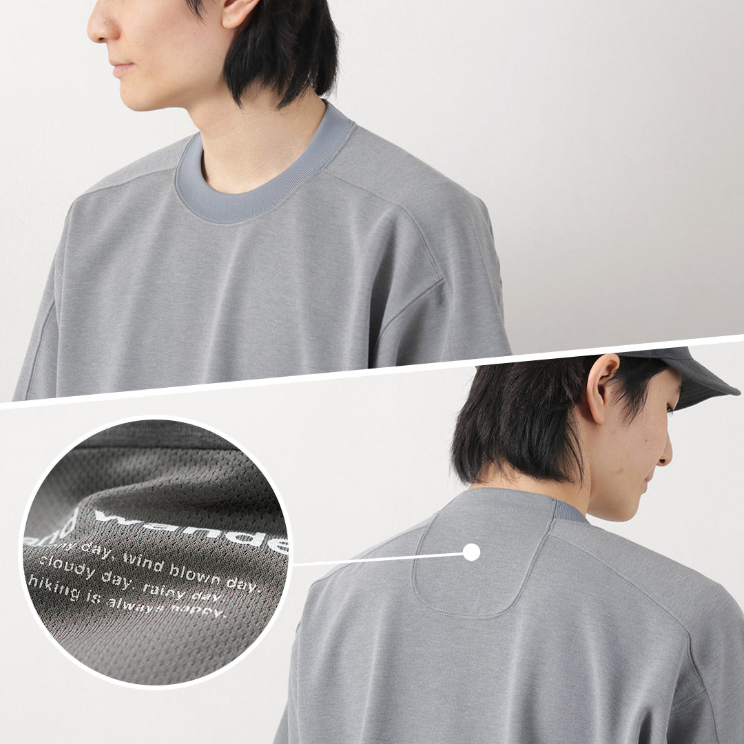 AND WANDER(アンドワンダー) UVカット ドライ ショートスリーブTシャツ