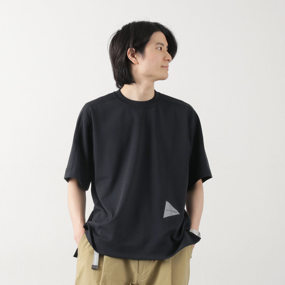 AND WANDER(アンドワンダー) UVカット ドライ ショートスリーブTシャツ