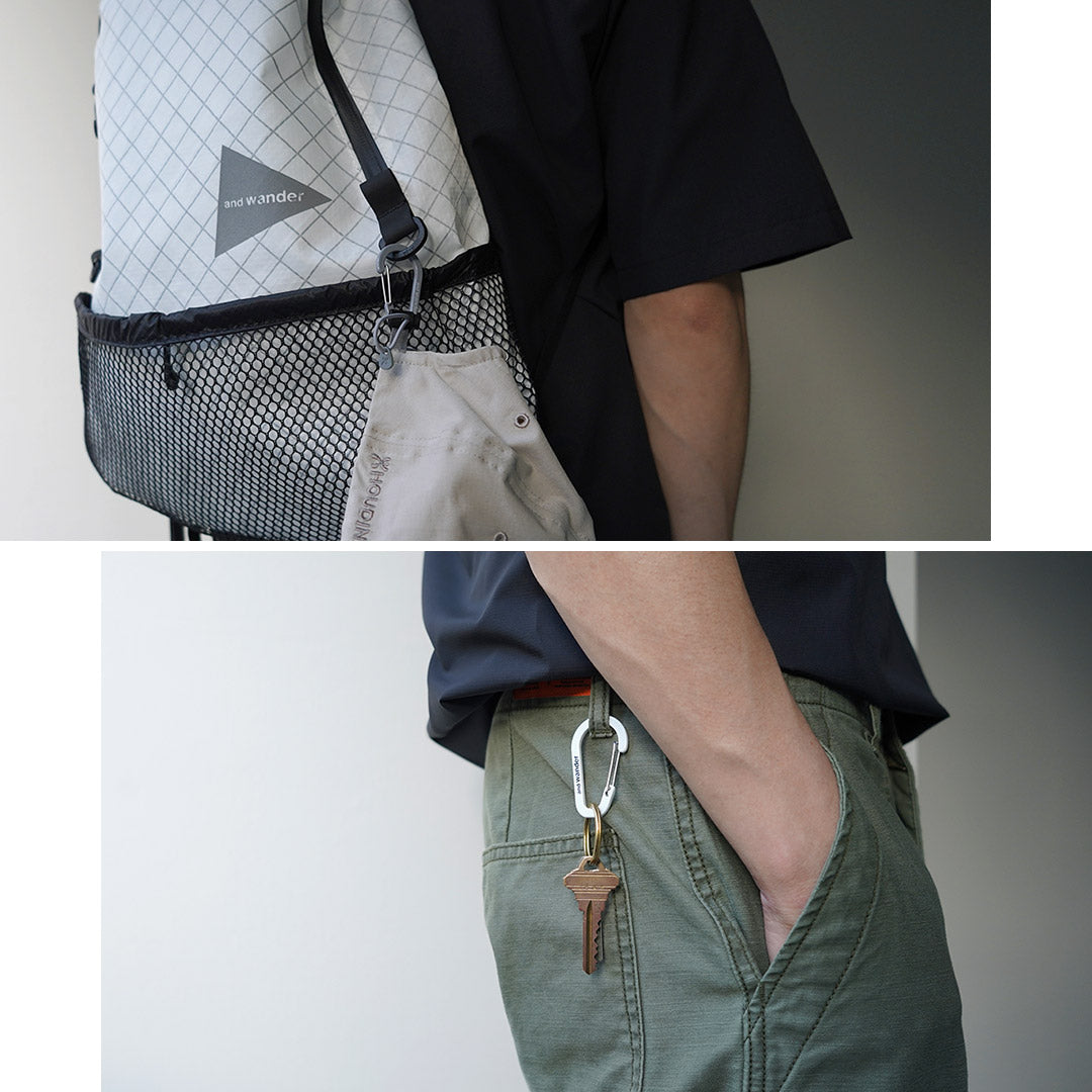 AND WANDER(アンドワンダー) ミニカラビナ セット