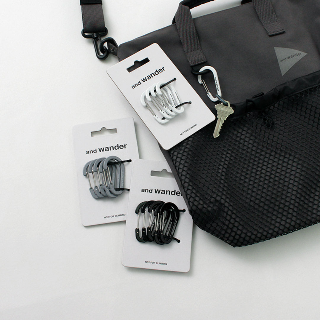 AND WANDER(アンドワンダー) ミニカラビナ セット