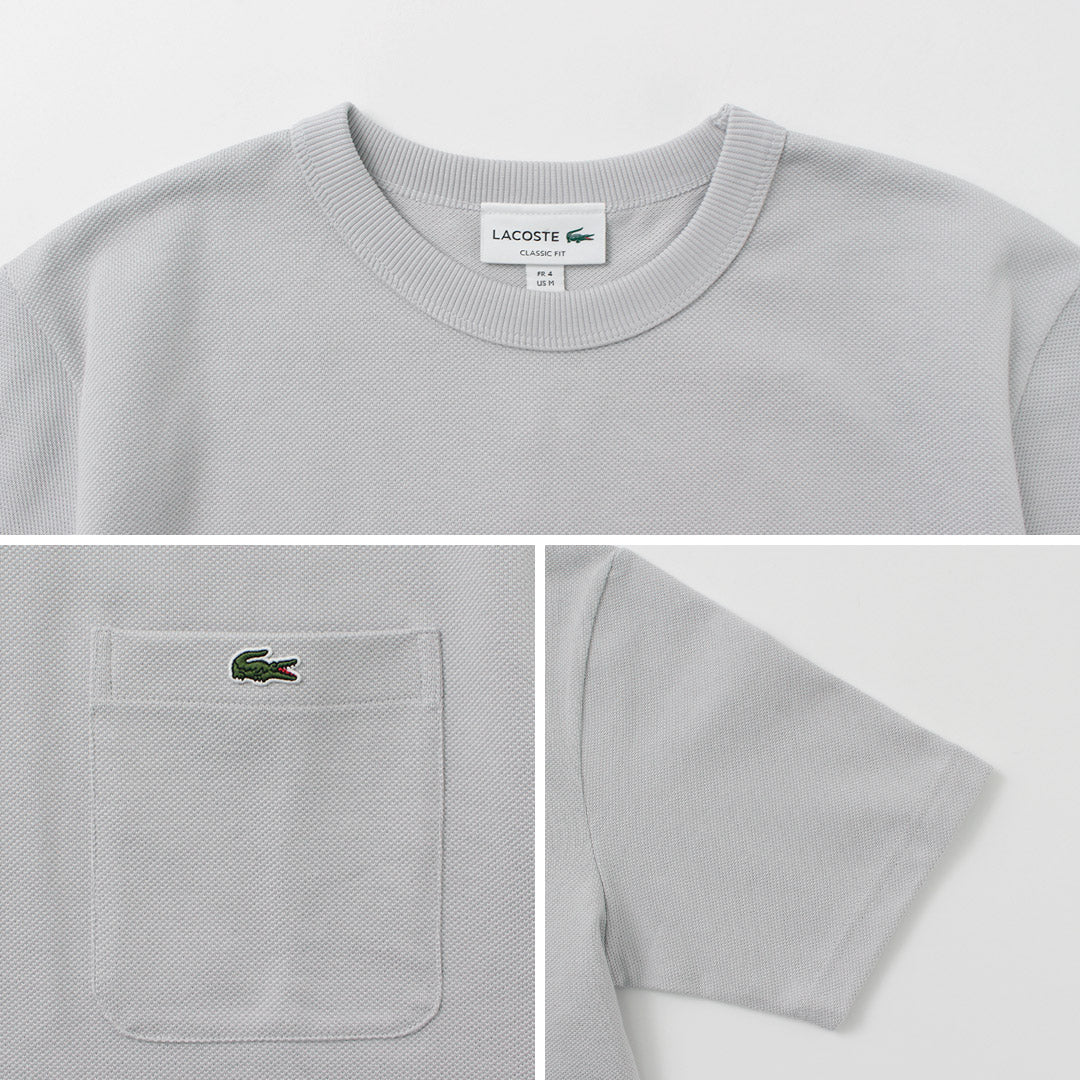LACOSTE(ラコステ) 鹿の子 ポケットTシャツ