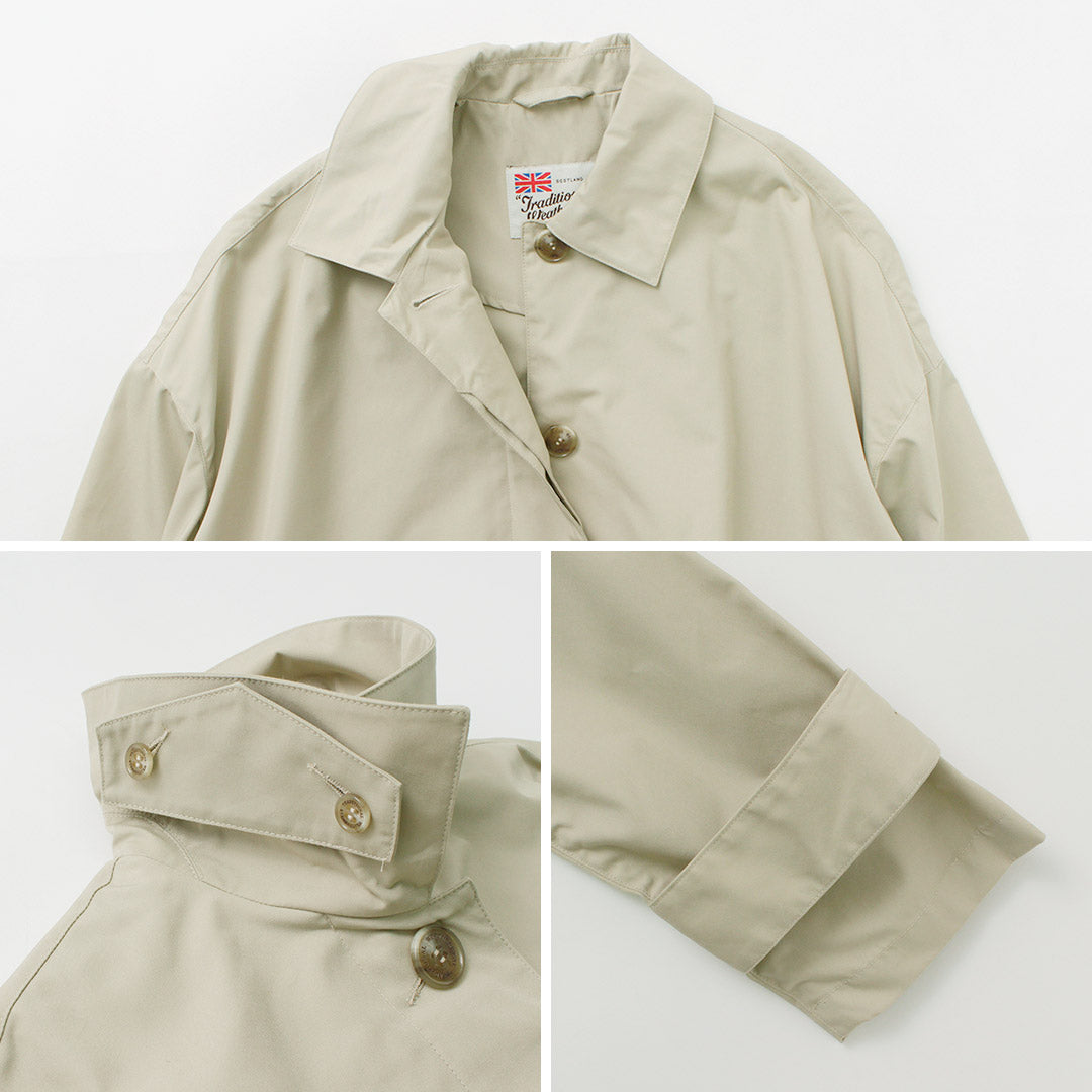 TRADITIONAL WEATHERWEAR(トラディショナル ウェザーウェア) マールトン ドロップショルダー オーバーサイズ ショートコート