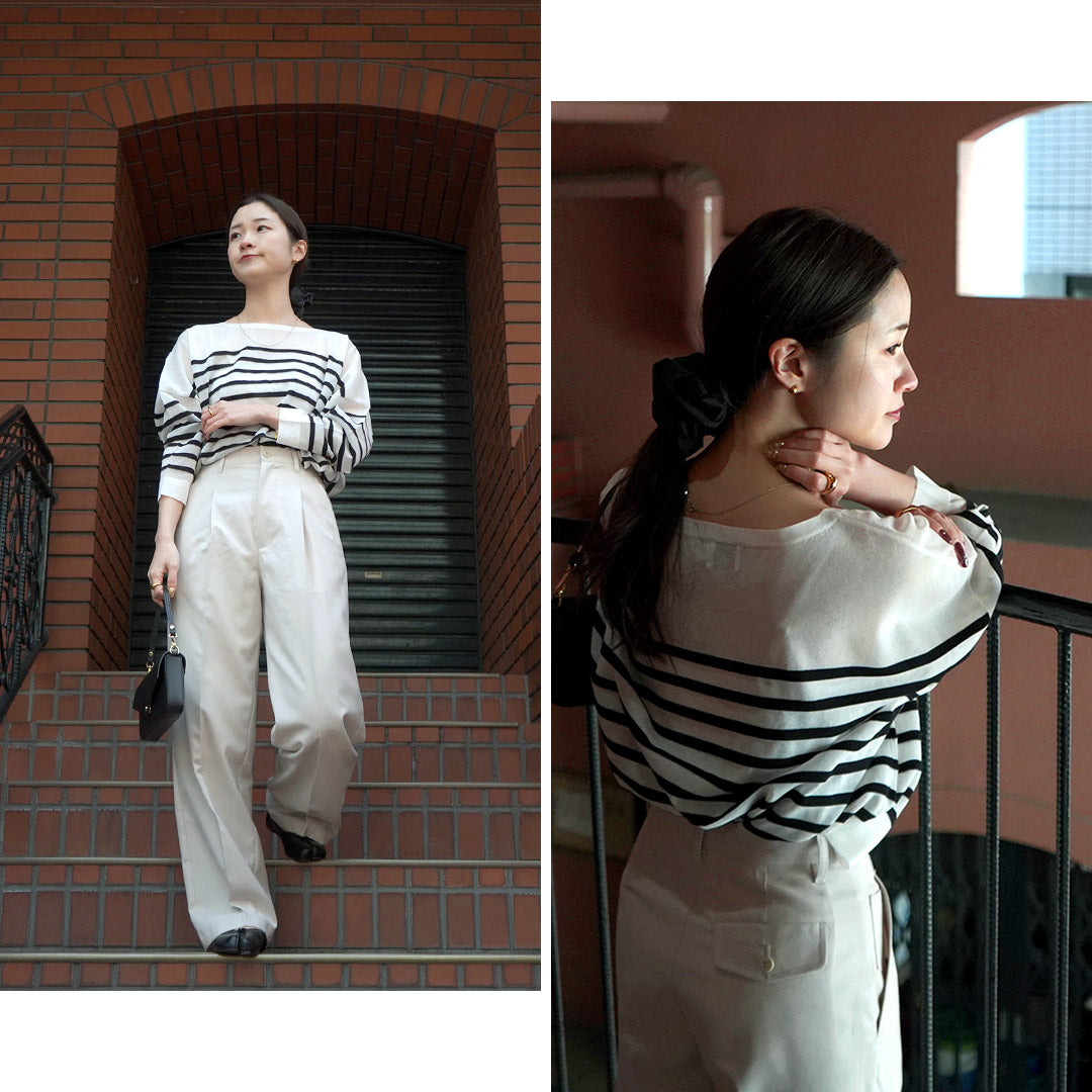 TRADITIONAL WEATHERWEAR(トラディショナル ウェザーウェア) BMB ニット シアー バスクシャツ