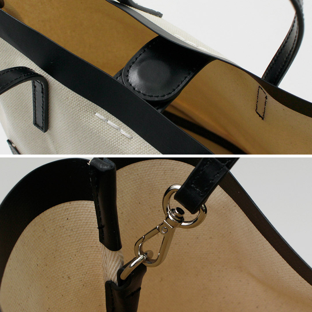 【50%OFF】YAHKI(ヤーキ) レザーパイピング キャンバス トート