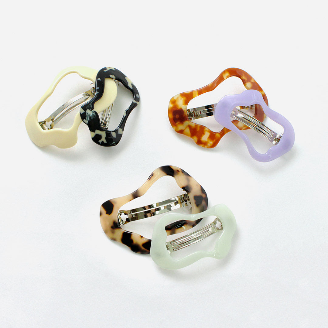 TRESSE(トレス) MANON 2サイズ ウェーブ バレッタ