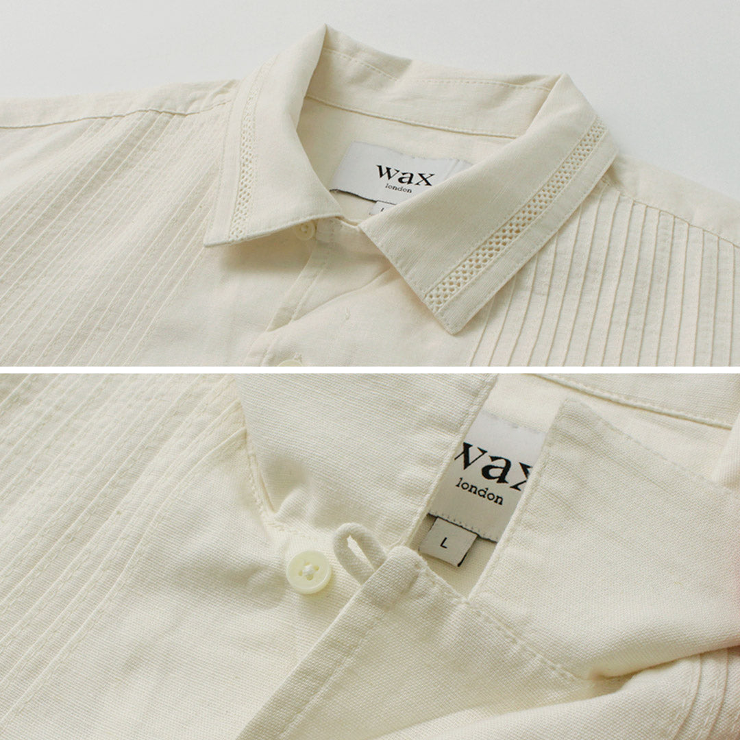 WAX LONDON(ワックスロンドン) ニュートン ピンタックシャツ