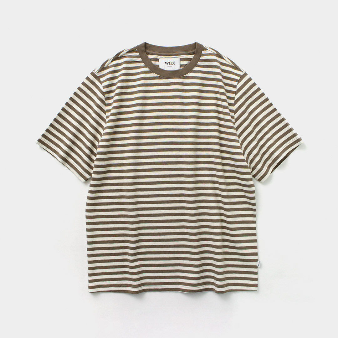 WAX LONDON(ワックスロンドン) ディーン ショートスリーブ ボーダーTシャツ ジョルトストライプ