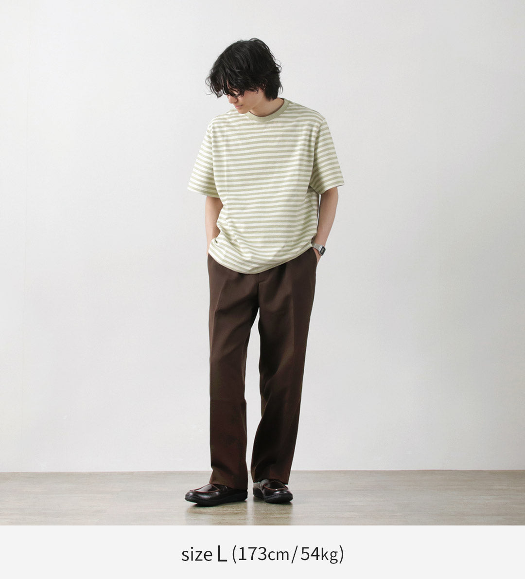 WAX LONDON(ワックスロンドン) ディーン ショートスリーブ ボーダーTシャツ ジョルトストライプ