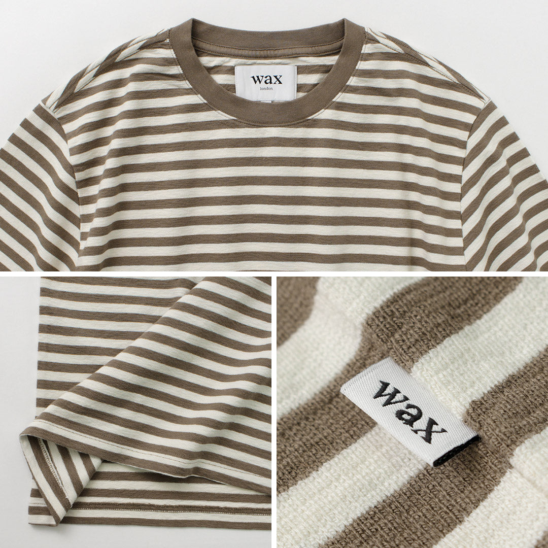 WAX LONDON(ワックスロンドン) ディーン ショートスリーブ ボーダーTシャツ ジョルトストライプ