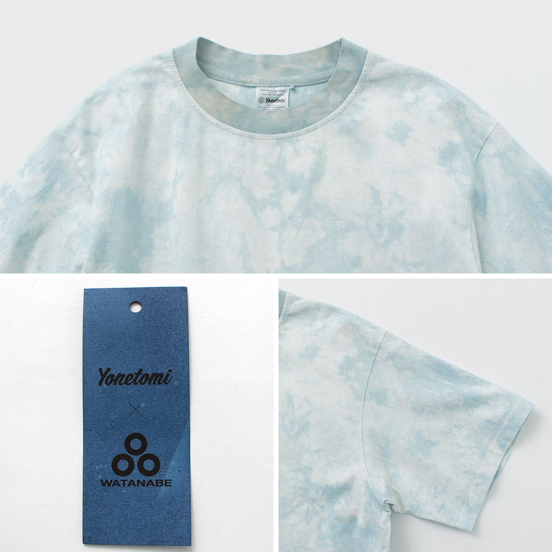 YONETOMI NEW BASIC(ヨネトミニューベーシック) Yonetomi×Watanabe’s ガーメントダイ Tシャツ