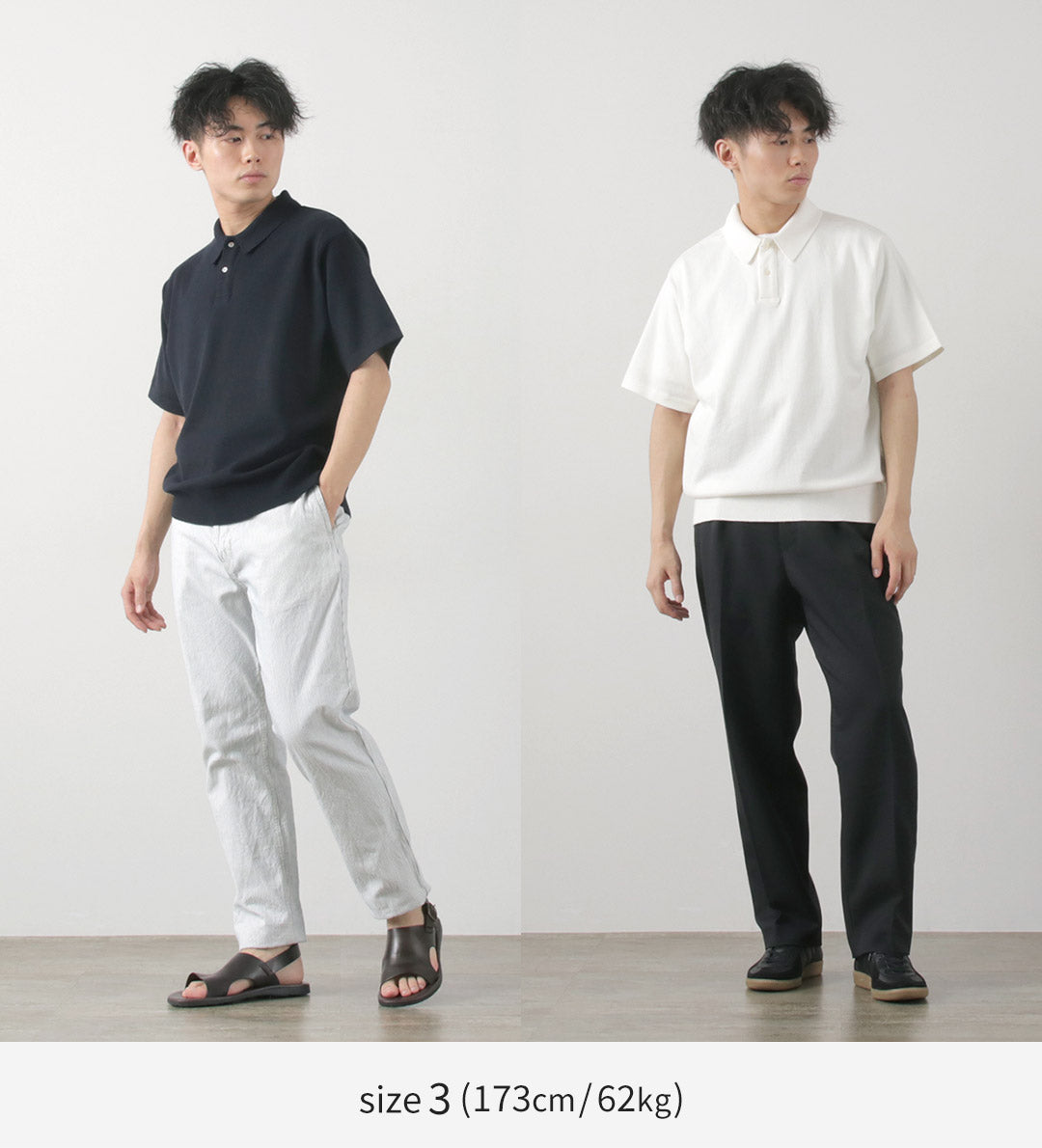 YONETOMI NEW BASIC(ヨネトミニューベーシック) ライトウェーブ コットンニット PO