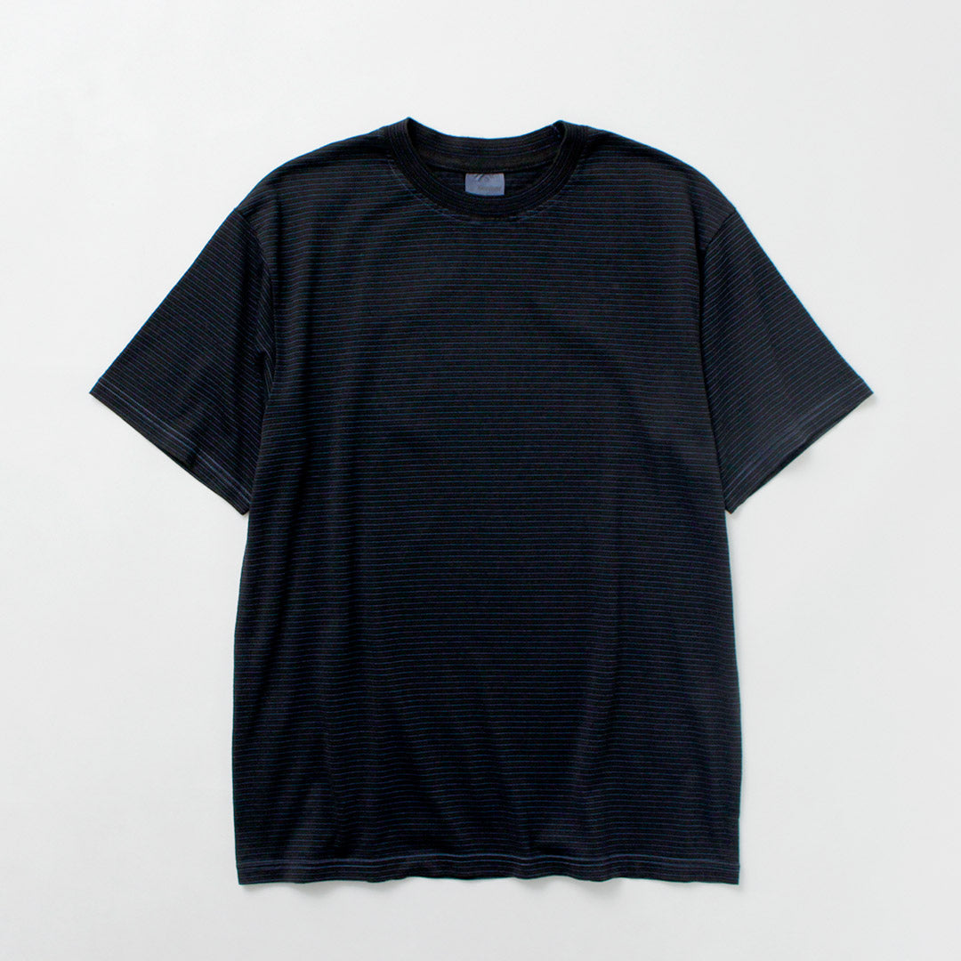 YONETOMI NEW BASIC(ヨネトミニューベーシック) ガーメントダイ ボーダーTシャツ