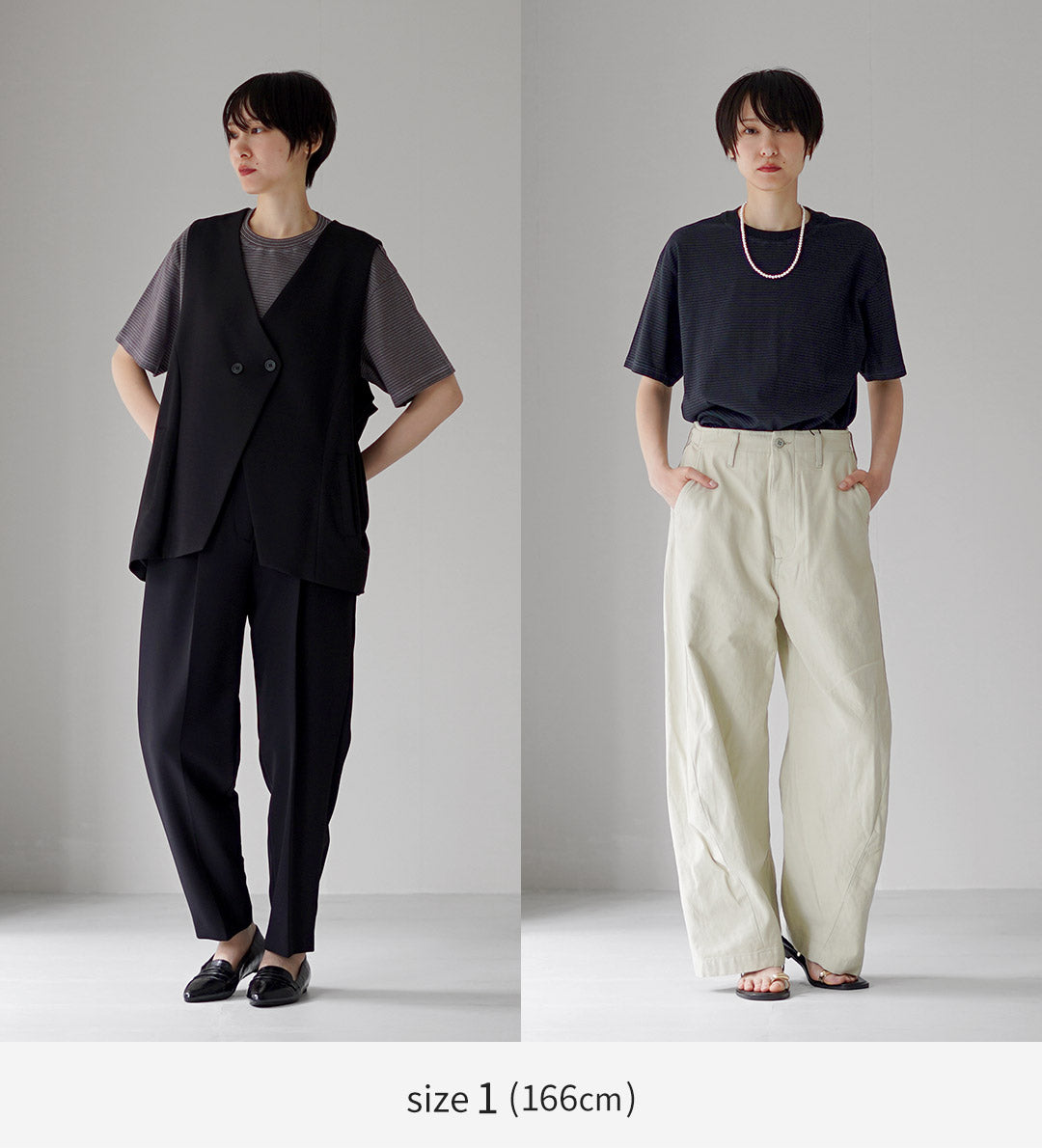 YONETOMI NEW BASIC(ヨネトミニューベーシック) ガーメントダイ ボーダーTシャツ
