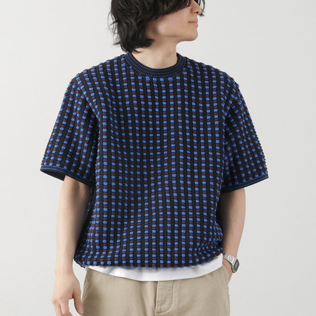 COOHEM(コーヘン) レトロ ウェーブ ニットPO