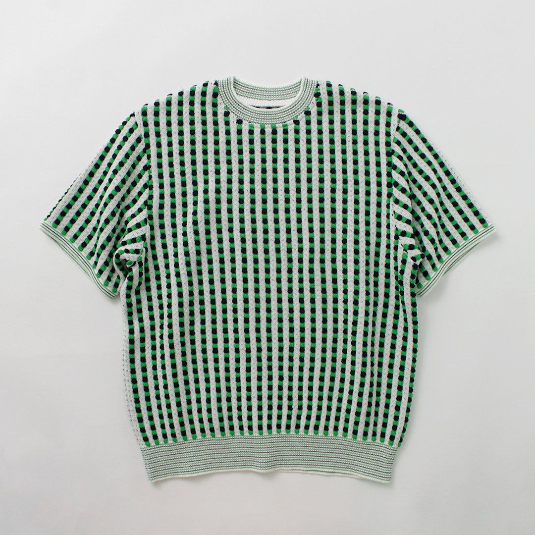 COOHEM(コーヘン) レトロ ウェーブ ニットPO