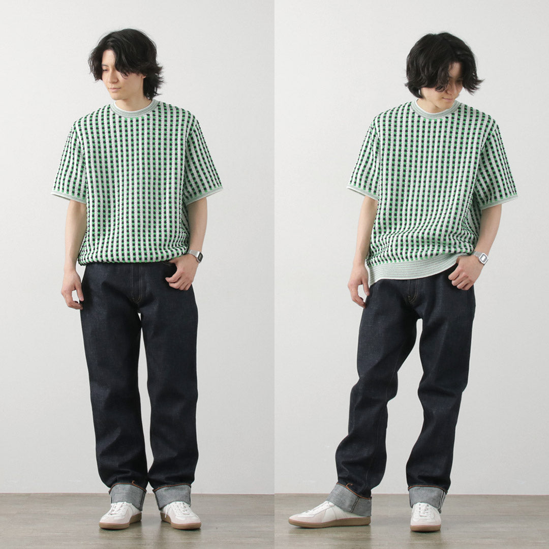 COOHEM(コーヘン) レトロ ウェーブ ニットPO