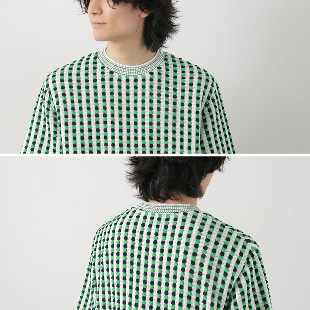 COOHEM(コーヘン) レトロ ウェーブ ニットPO