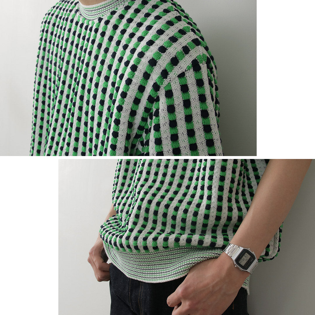 COOHEM(コーヘン) レトロ ウェーブ ニットPO