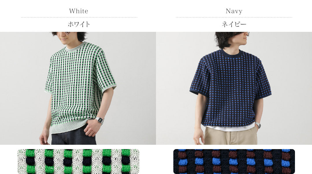 COOHEM(コーヘン) レトロ ウェーブ ニットPO