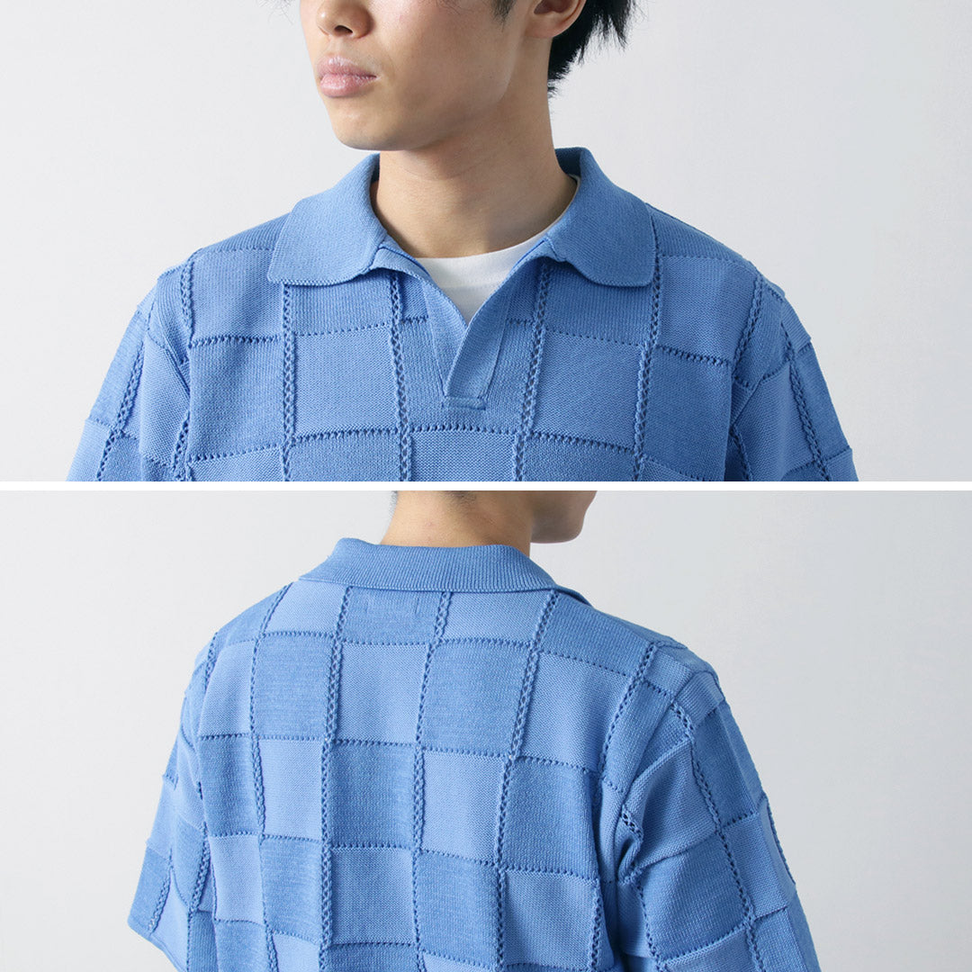 【50%OFF】COOHEM(コーヘン) リンクス チェック ニットPO