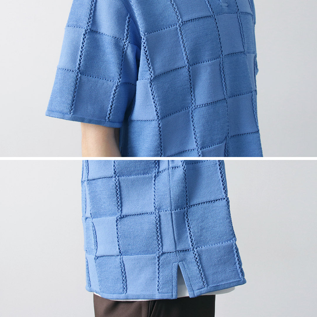 【50%OFF】COOHEM(コーヘン) リンクス チェック ニットPO