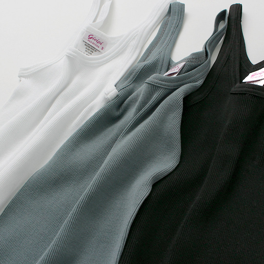 【30%OFF】GICIPI(ジチピ) トゥルケーゼ リブキャミソール