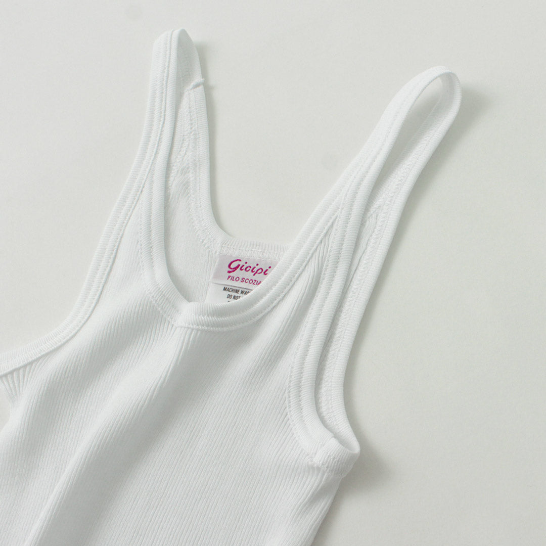 【30%OFF】GICIPI(ジチピ) トゥルケーゼ リブキャミソール