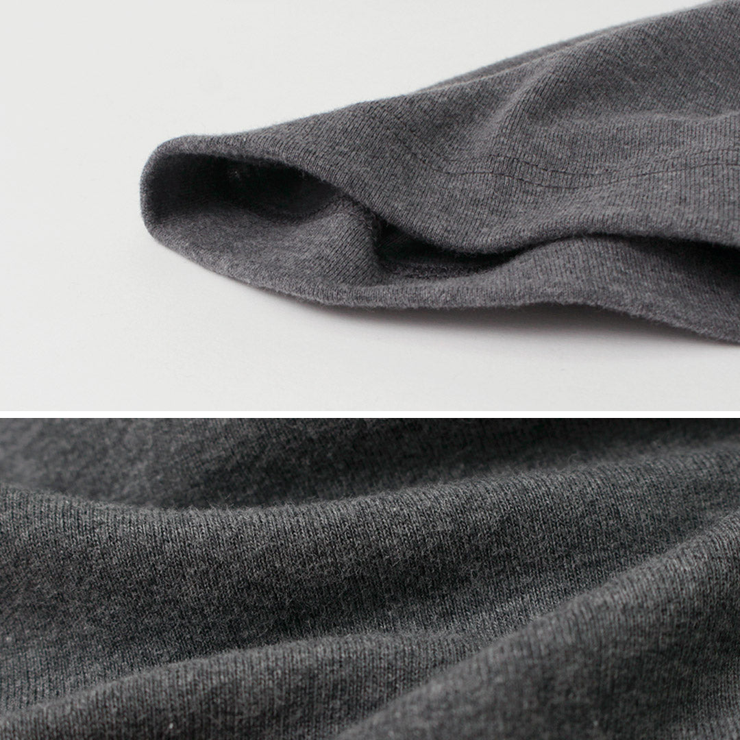 GICIPI(ジチピ) ボーンゴラ モックネック リラックスフィット フライス Tシャツ