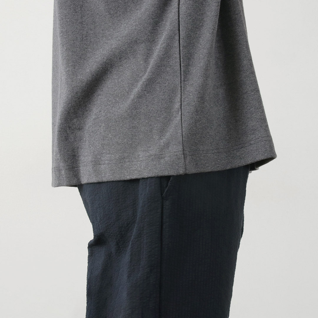 GICIPI(ジチピ) ボーンゴラ モックネック リラックスフィット フライス Tシャツ