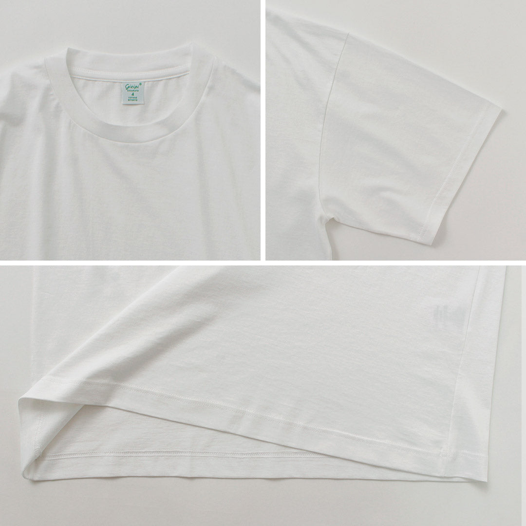 GICIPI(ジチピ) グラーンキオ クルーネック リラックスフィット Tシャツ