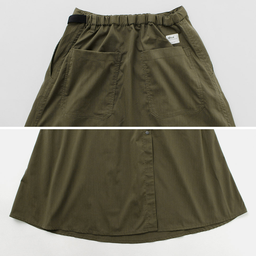 【30%OFF】NANGA(ナンガ) ヒノック リップストップ ラップ スカート